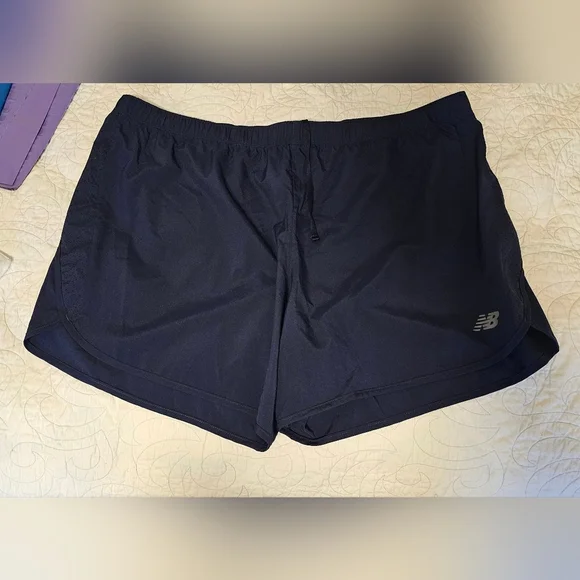 New Balance Navy Blue Polyester Active Shorts Women's Plus Size 2XL NWT - Picture 9 of 9